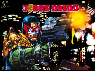 Judge Dredd title screen for Playstation
